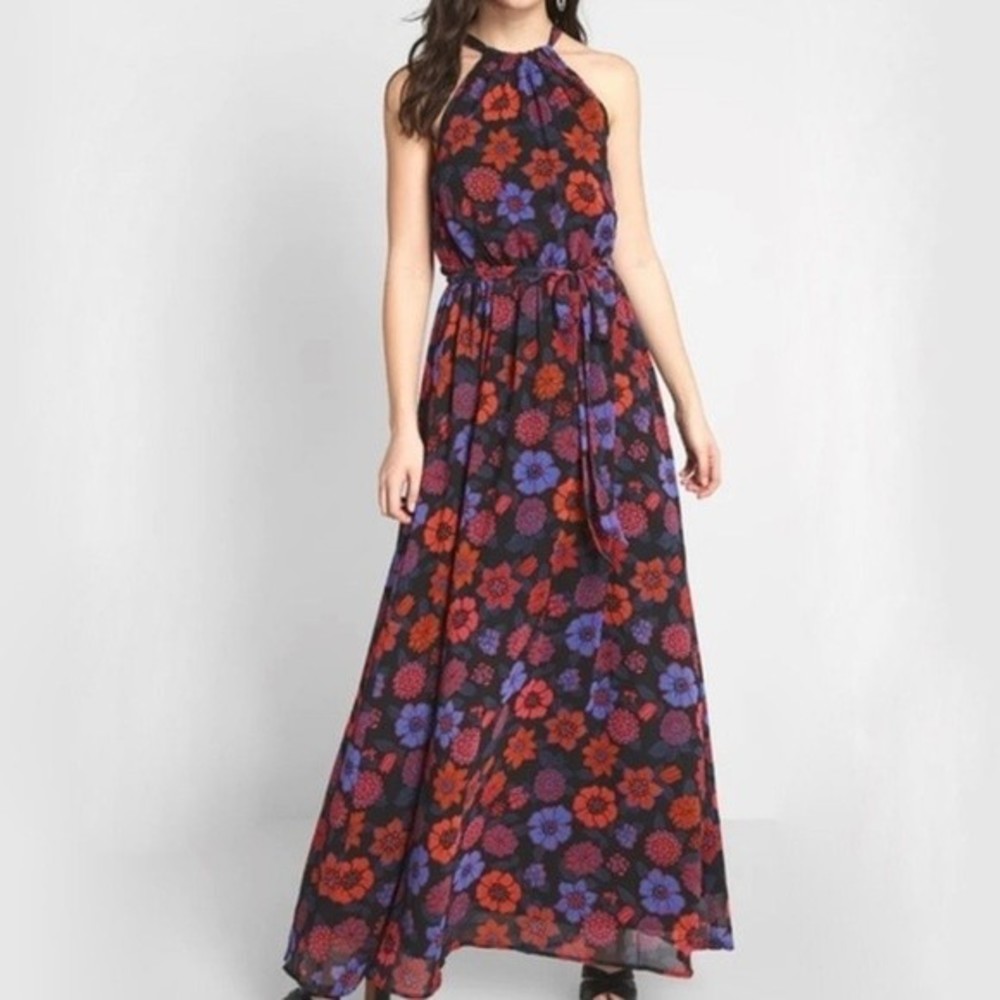 ModCloth Illuminated Elegance Floral Maxi Dress - S